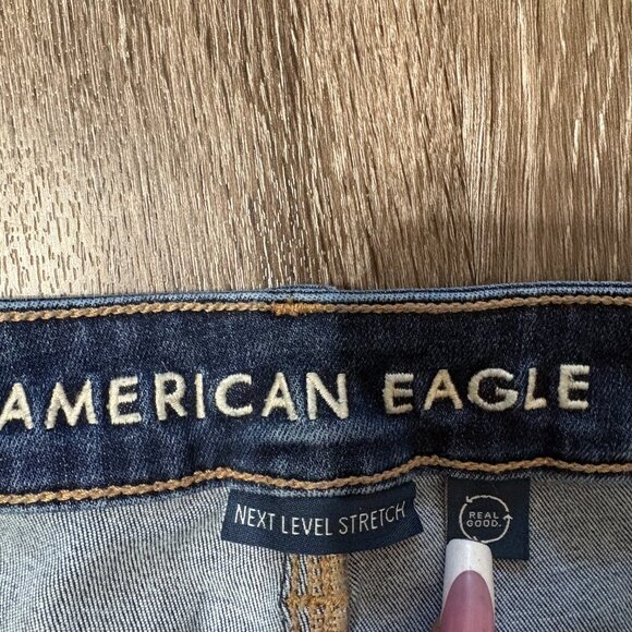 American Eagle Jegging Next Level Stretch Blue Jeans Women’s Size 8 - Picture 3 of 7